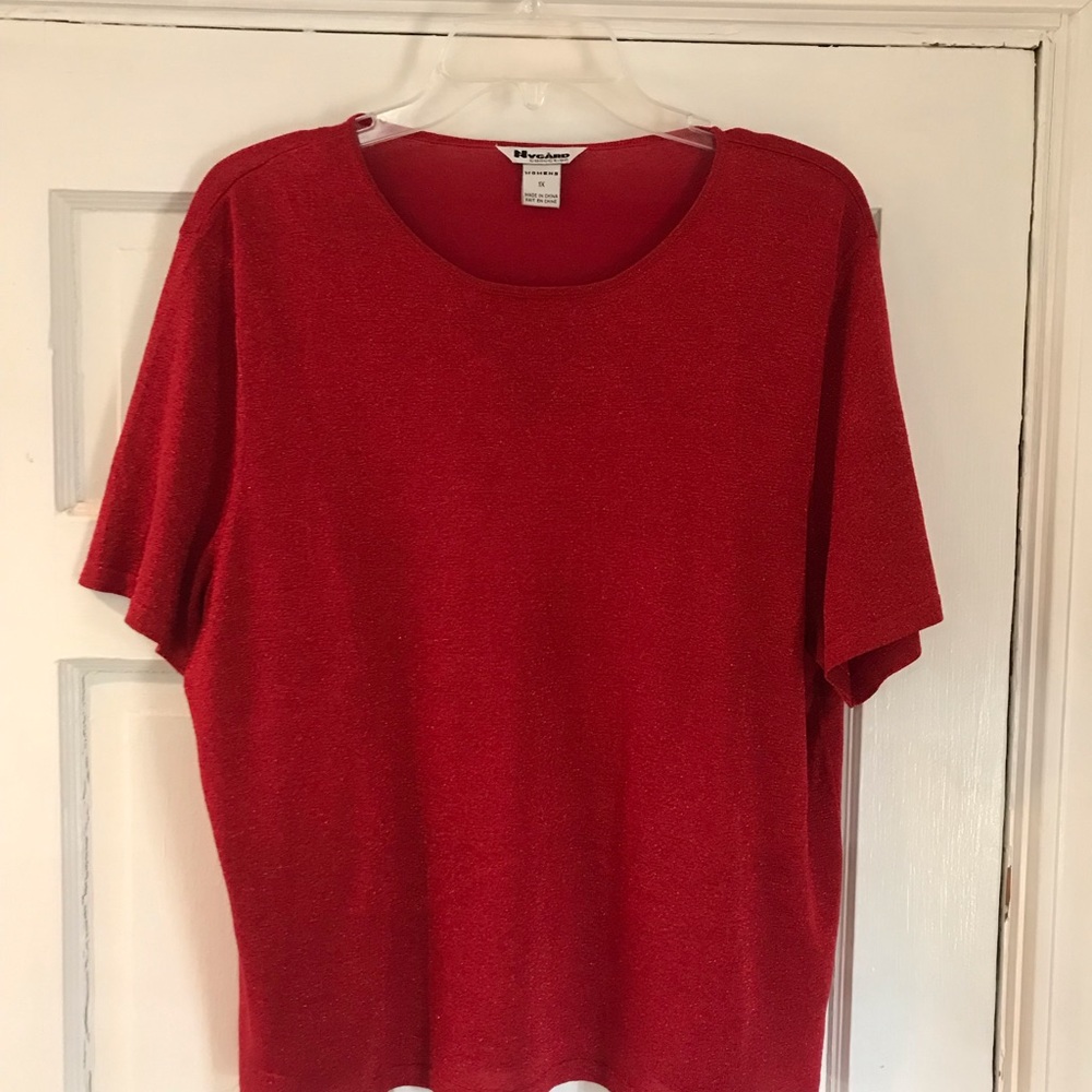 1X SHIMMERING RED TOP